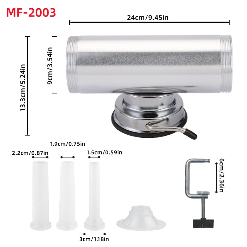3LB Aluminum Meat Sausage Stuffer Kit Homemade Salami Machine