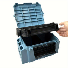 Lockable Fishing Tackle Box with Large Capacity