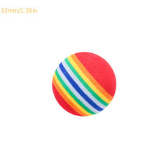 Interactive Rainbow Ball Cat Teaser Toy Fun Pet Supplies