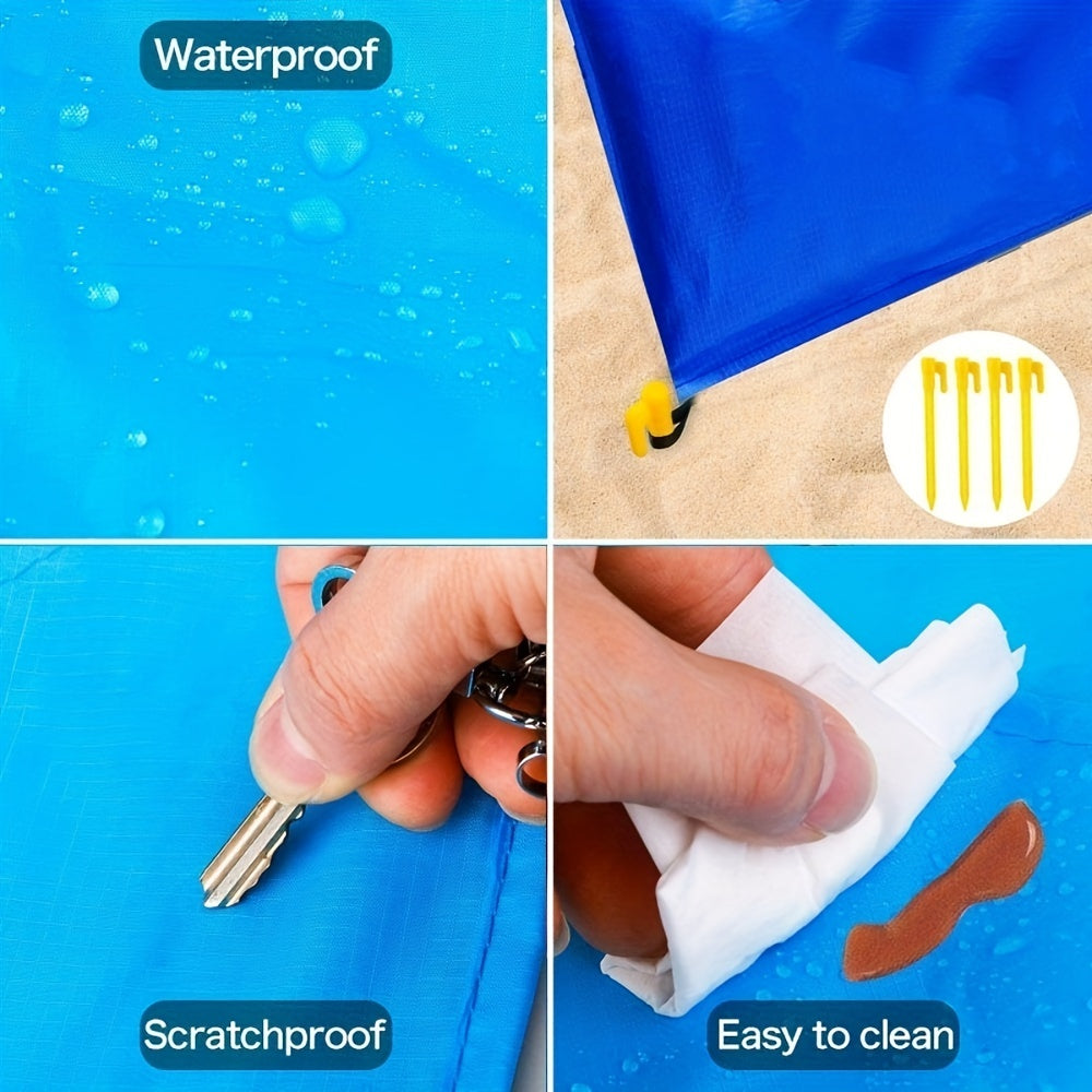 Water Resistant Sandproof Beach Blanket Mat Outdoor Picnic Camping Blanket
