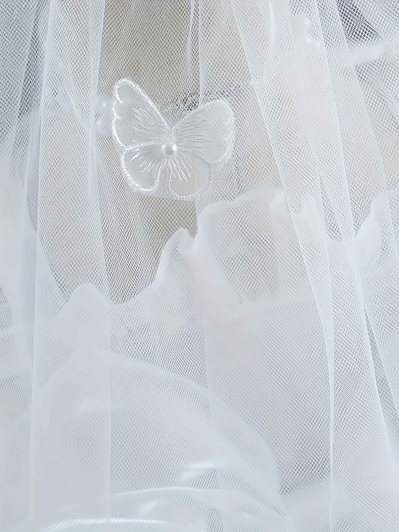 Girls Fancy Gauze Layered Puffy Dress