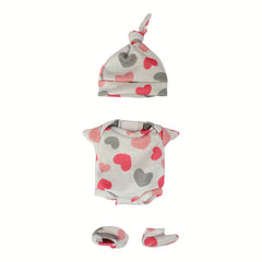 4 Stylish Reborn Doll Clothes Set for 12-Inch Dolls - Great Gift Idea