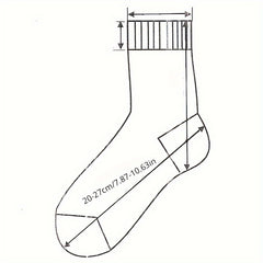5 Pairs Men's Bamboo Fiber Crew Socks Comfortable All Seasons Casual Socks