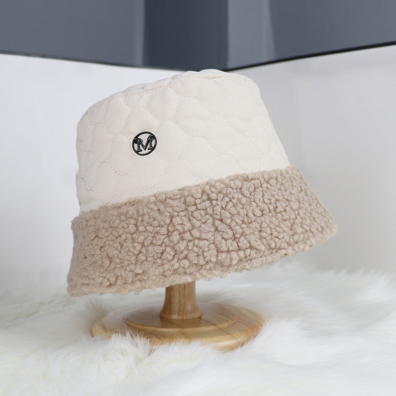 Women Fur Bucket Hat Short Brim Fisherman's Hat