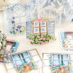 Vintage Scrapbooking Windows Cutouts Paper Journaling Supplies