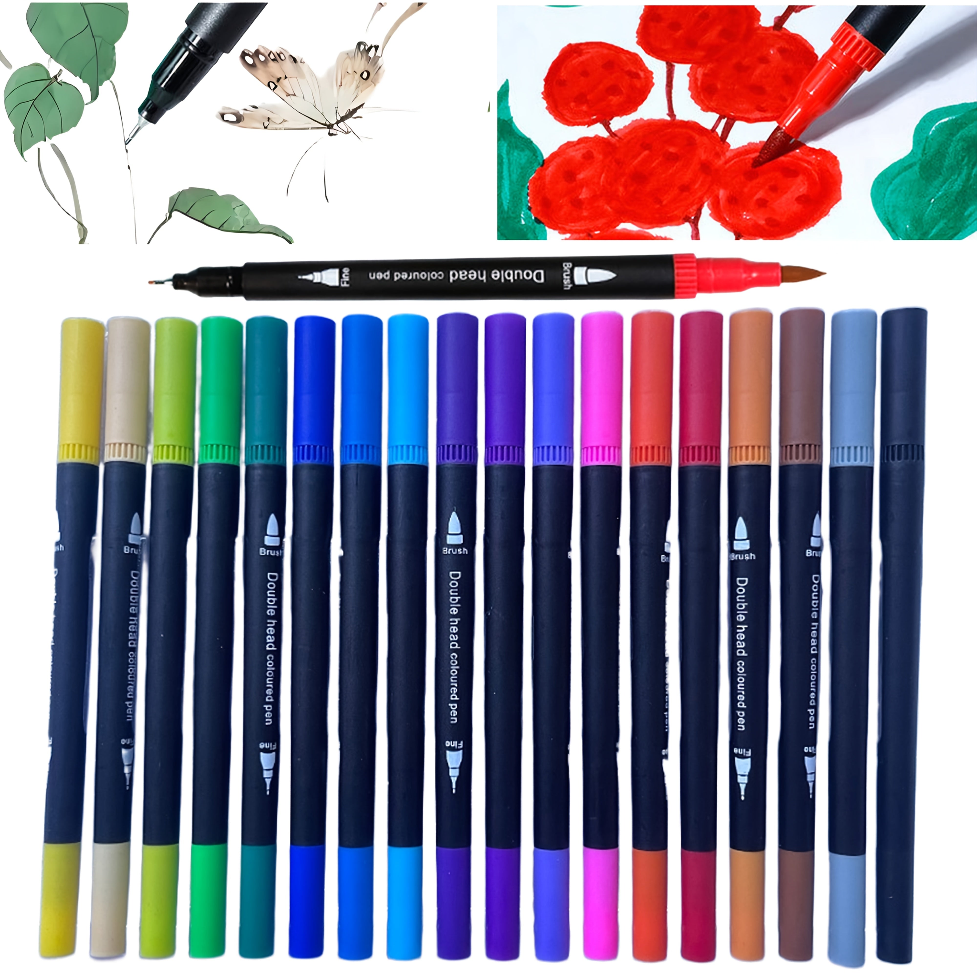 18 Watercolor Paint Brush Set for Painting Graffiti and Sketching
