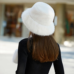 Winter Warm Plush Hat Scarf Set for Women