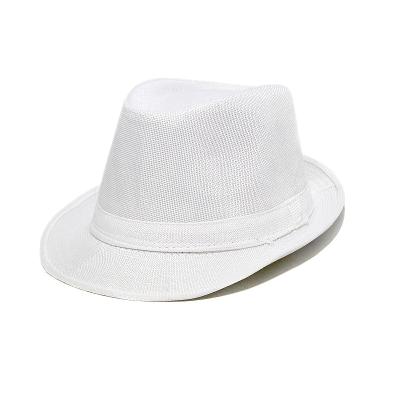 Women's Curved Brim Vintage Sun Hat Western Fedora Cap