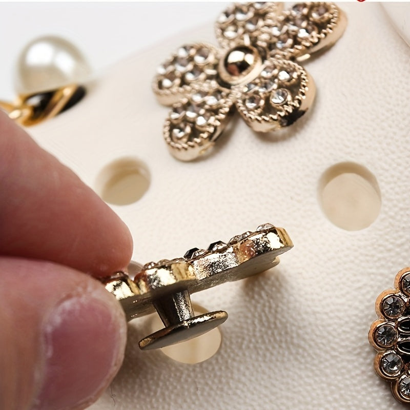 Summer Women's Shoe Flower Shoe Buckle Ins Garden Shoes Decoration