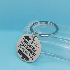 Class Of 2022 Graduation Key Chain Inspirational Gift For Men and Women