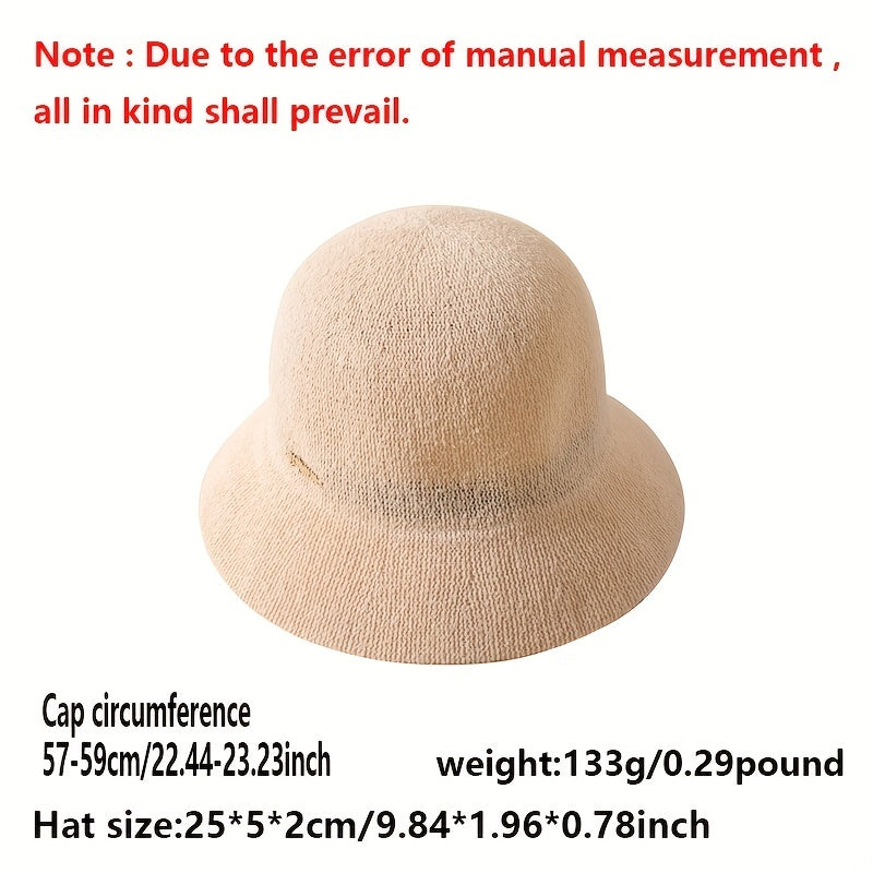 Candy Bucket Hat Iron Label Decor Summer Sun Hat