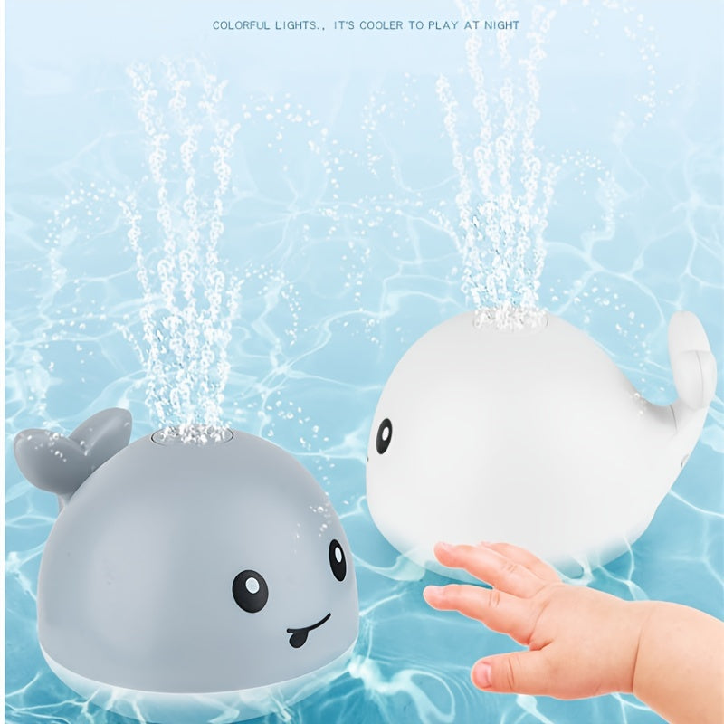 Light Up Whale Spray Water Bath Toy for Toddlers