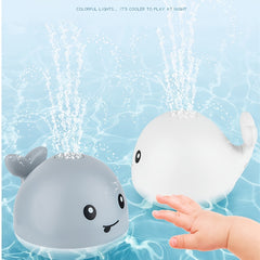 Light Up Whale Spray Water Bath Toy for Toddlers