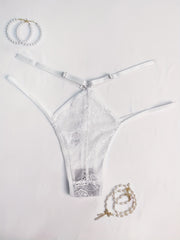  Lace Cut Out Sheer Panty