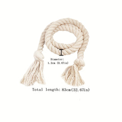 2pcs Cotton Rope Curtain Tieback Handwoven Holdback