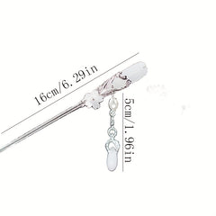 Chinese Style Alloy Hair Stick Ponytail Holder Hair Accessories