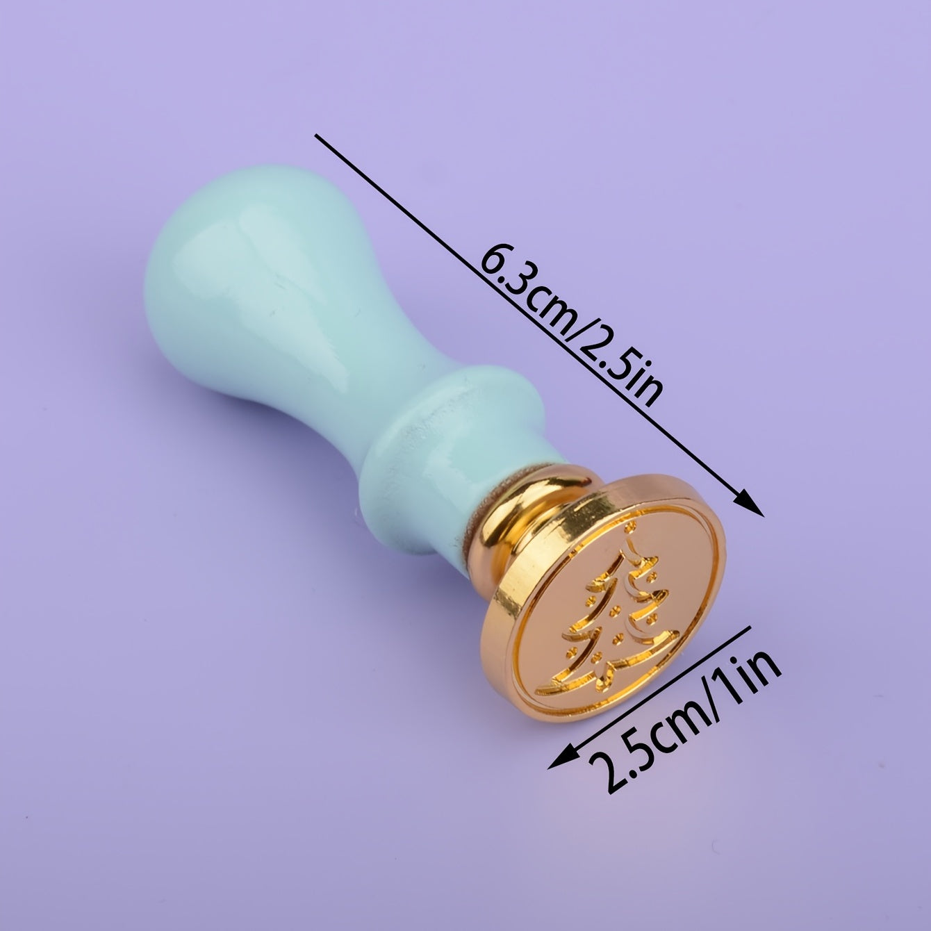 Christmas Tree Wax Seal Stamp for Festive Holiday Greetings