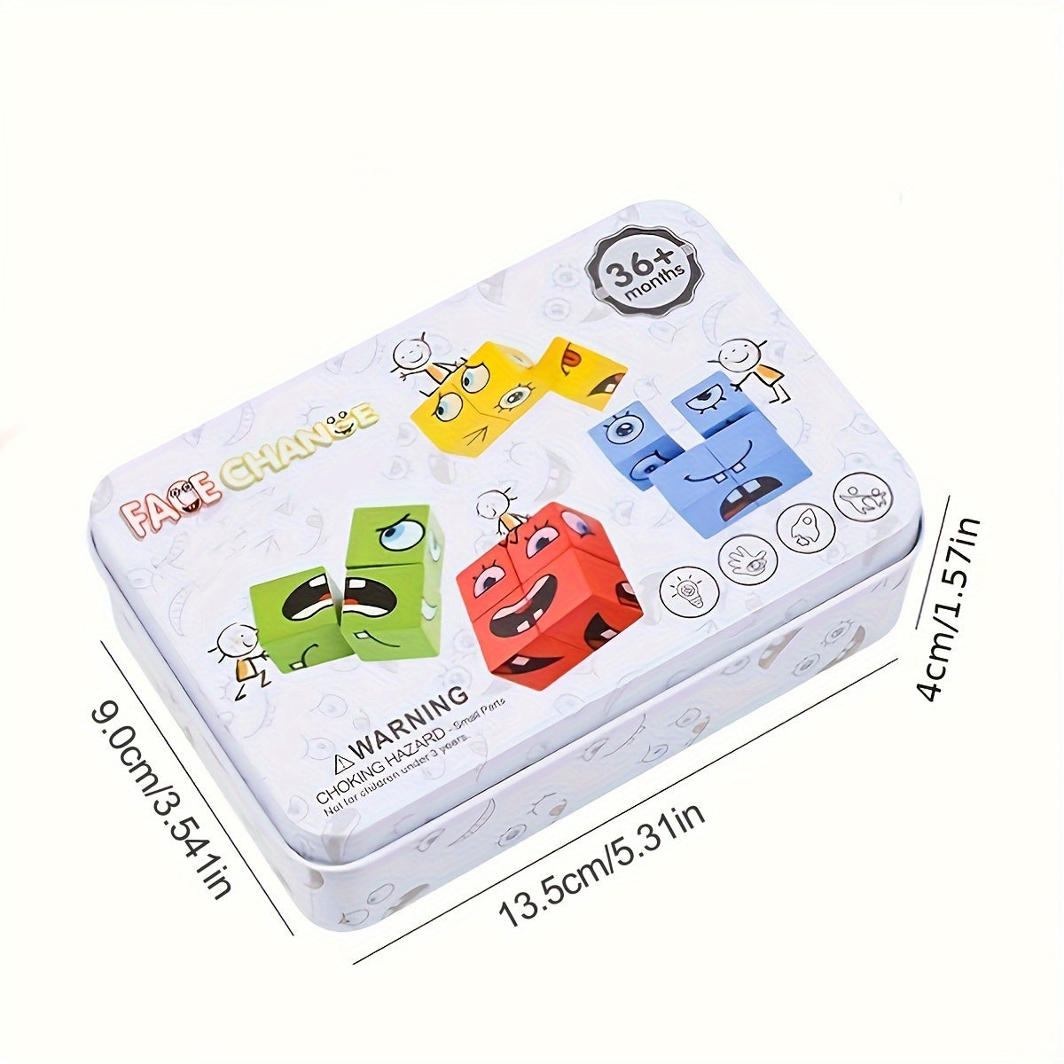 Wooden Face Changing Puzzle Board Game for Children