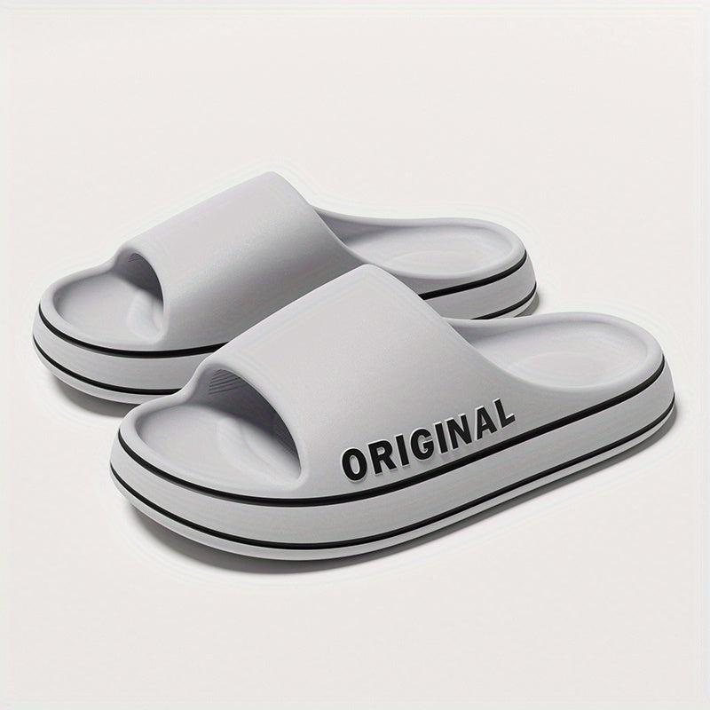 Men's Lightweight Open Toe Slippers for Shower Spring Summer