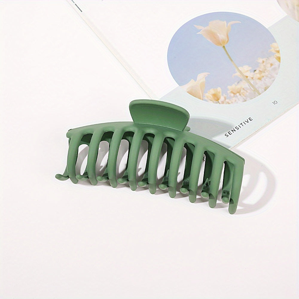 Solid Style Hair Claw Shark Claw PVC Hair Accessories For Women And Girls