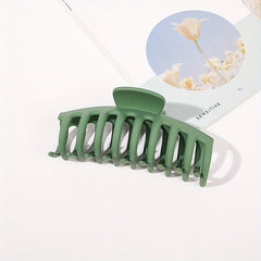 Solid Style Hair Claw Shark Claw PVC Hair Accessories For Women And Girls