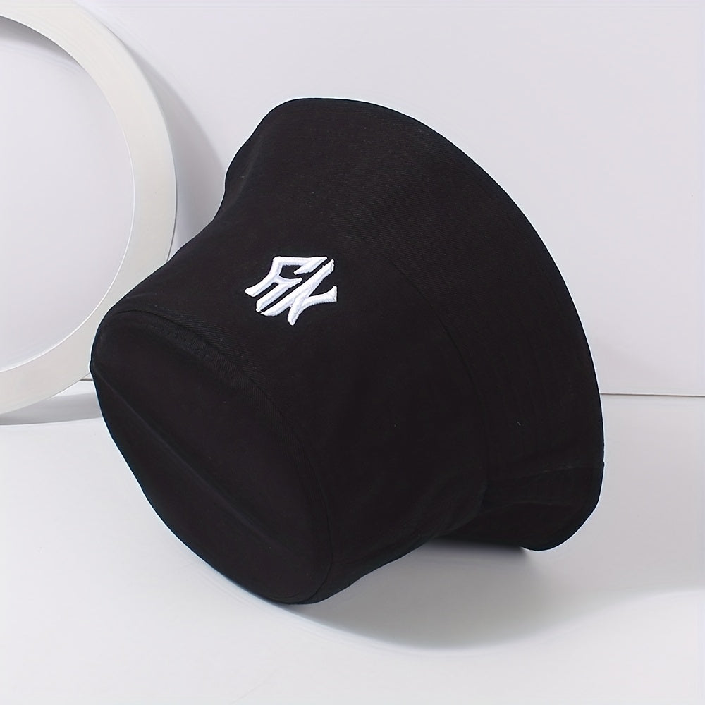 Gothic Embroidery Bucket Hat Unisex Lightweight Hip Hop Cap