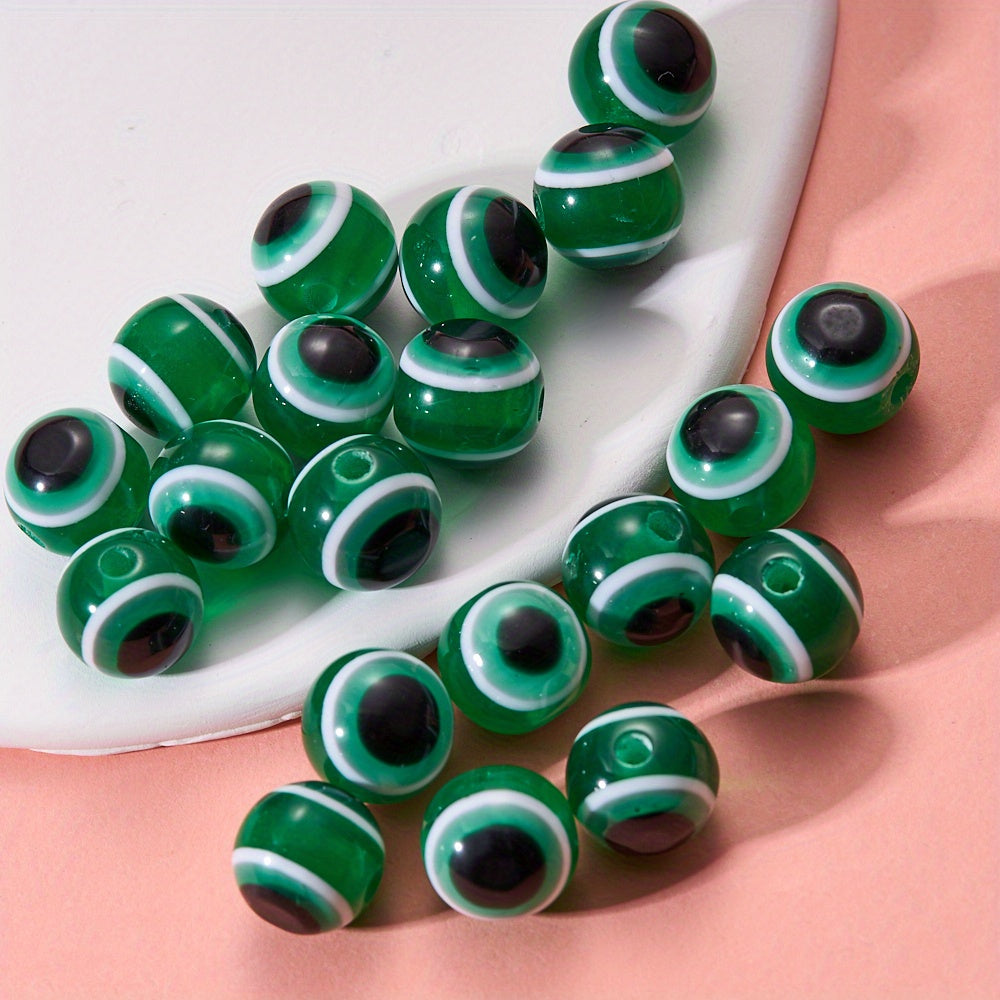 10pcs Devil's Eye Beads for DIY Earrings Bracelet Necklace
