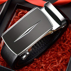 Men's Belt with Automatic Buckle Business Casual Formal Dress
