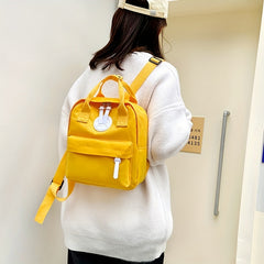 Minimalist Preppy School Backpack Stylish Daypack School Bag