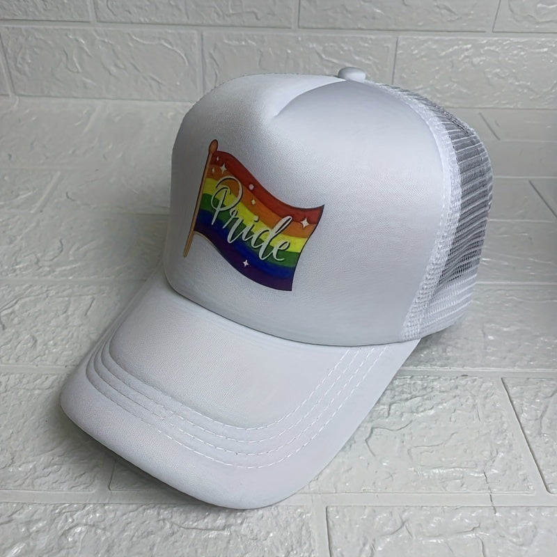 Rainbow Element Net Cap Baseball Cap for Men
