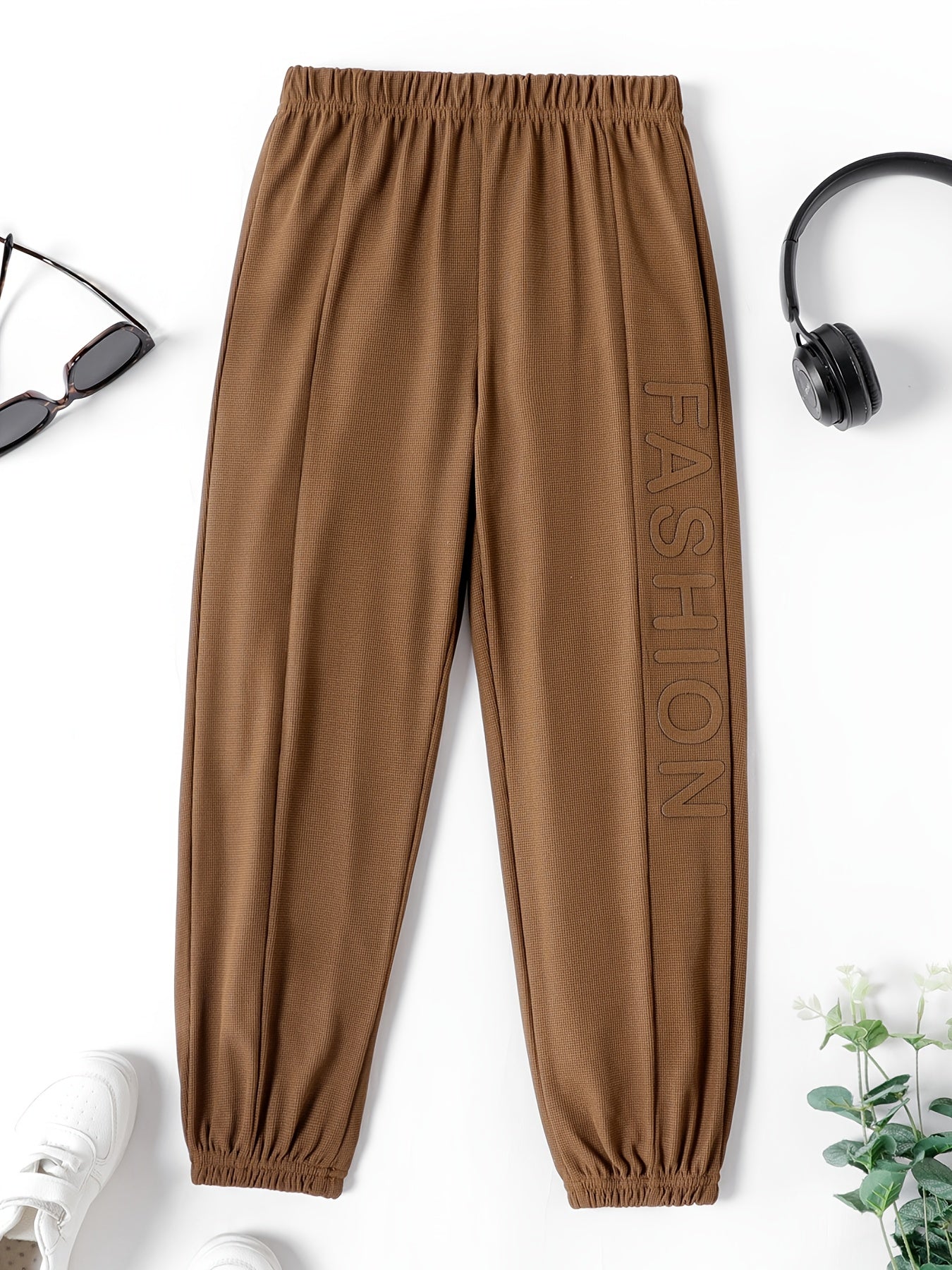 Kid Boy Casual Waffle Textured Elasticized Pants