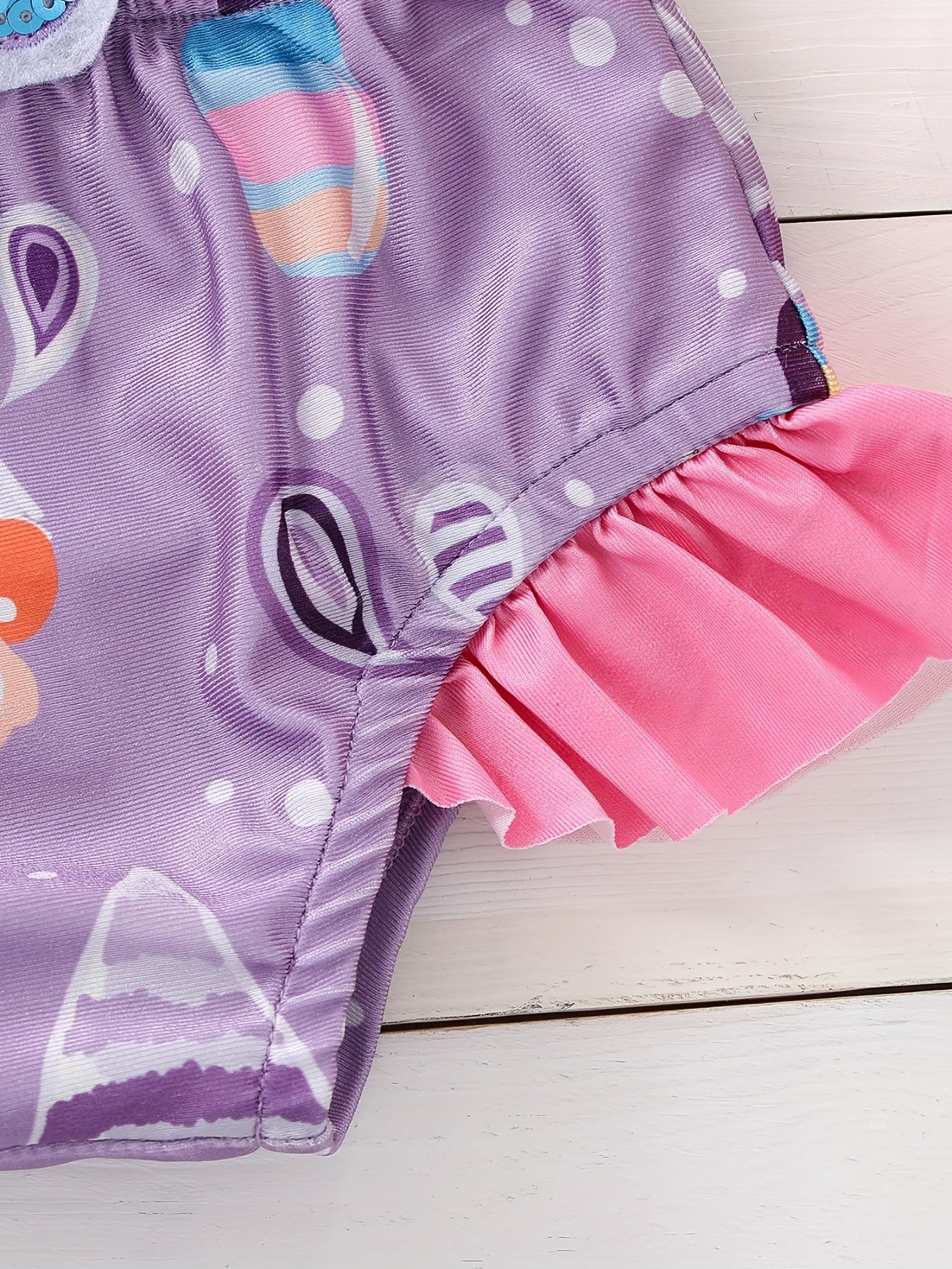 Ice Cream Halter One Piece Swimsuit for Little Girls