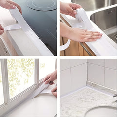 Bathroom Shower Sink Sealing Strip Tape Self Adhesive Waterproof Wall Sticker