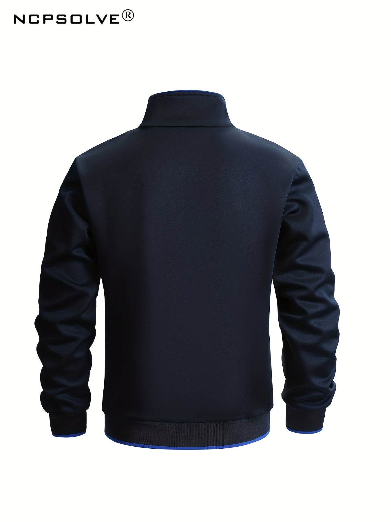 2pcs Men's Sports Suit with Zip Up Jacket and Stretch Pants