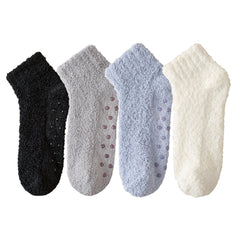 4 Pairs Cozy Fuzzy Socks for Women