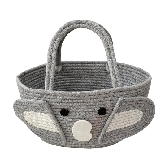 Elephant Themed Diaper Storage Basket Durable Polyester