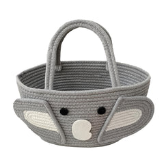 Elephant Themed Diaper Storage Basket Durable Polyester