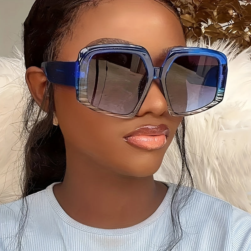 Y2K Oversized Jelly Sunglasses UV400 Sun Shades Beach Party Club