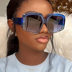 Y2K Oversized Jelly Sunglasses UV400 Sun Shades Beach Party Club