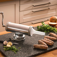 3LB Aluminum Meat Sausage Stuffer Kit Homemade Salami Machine