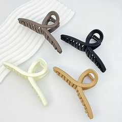 Matte Shark Claw Large Hair Claw Ponytail Holder Women
