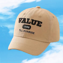 Middle School Children's Unisex Embroidered Word Baseball Cap Sun Hat