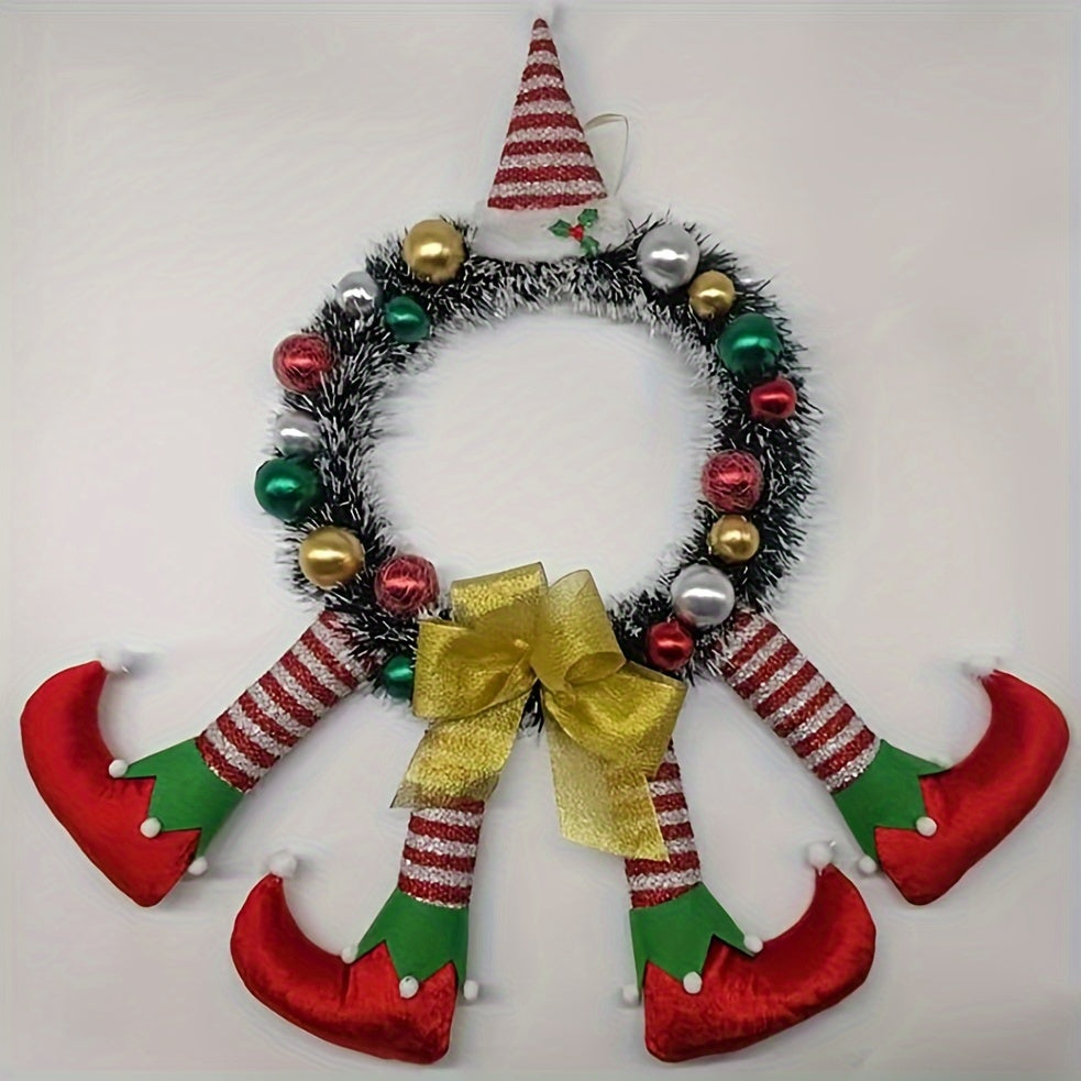 Christmas Clown Door Hanging Wreath