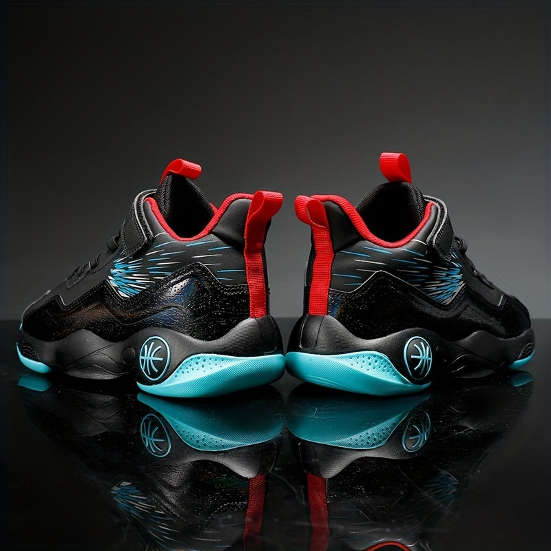 Breathable Boys Basketball Shoes, Non Slip Training Sneakers