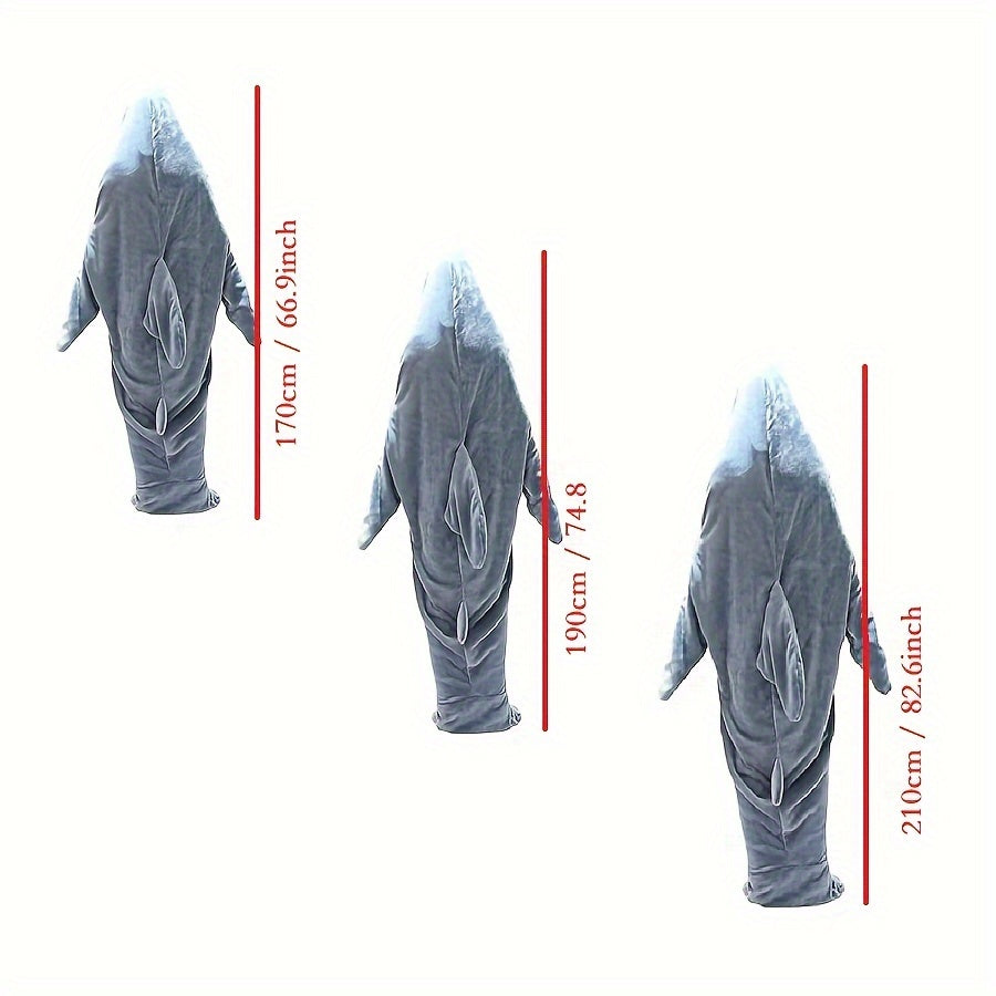 Funny Shark Blanket Warm Sleeping Bag with Hoodie