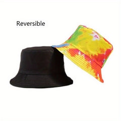 Colorful Tie Dye Bucket Hat Hip Hop Unisex Sun Hats
