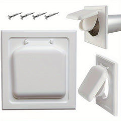 Outdoor Dual Door Dryer Vent Cover 10-16 cm UV Resistant Plastic