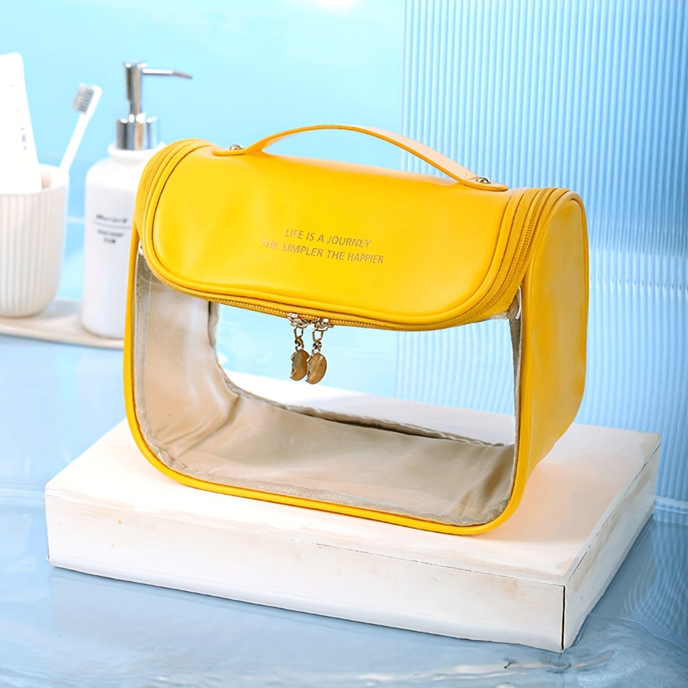 Waterproof Hanging Cosmetic Bag Transparent Travel Storage Bag with Hook