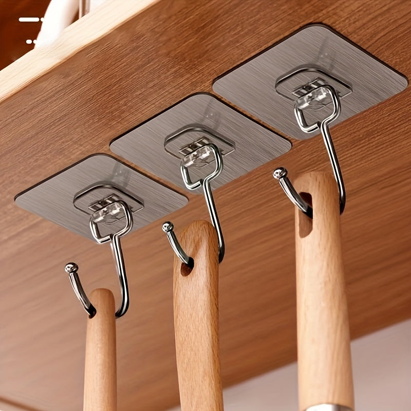 5pcs Wall Hooks Large Size Punching Hook For Kitchen Room