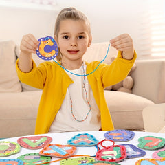 Alphabet Beading Game for Kids' Fine Motor Skills